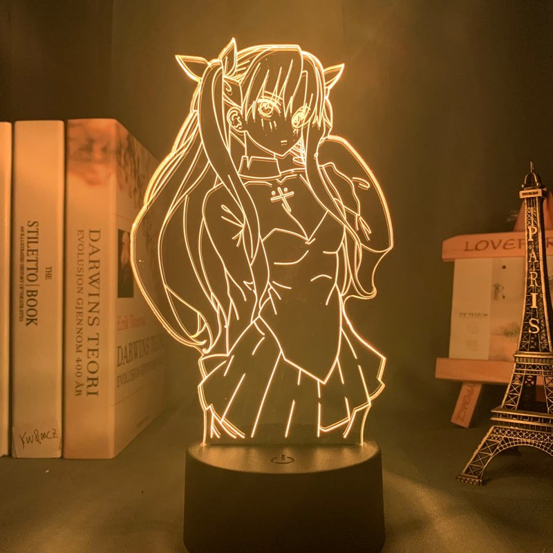 Anime Lamp: Rin Tohsaka Inspired Night Light | Fate Stay Night Anime Gifts