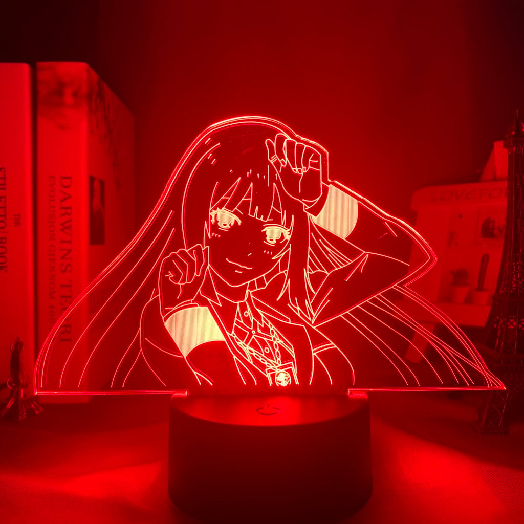 Anime Lamp: Yumeko Jabami Inspired Night Light | Kakegurui Anime Gifts