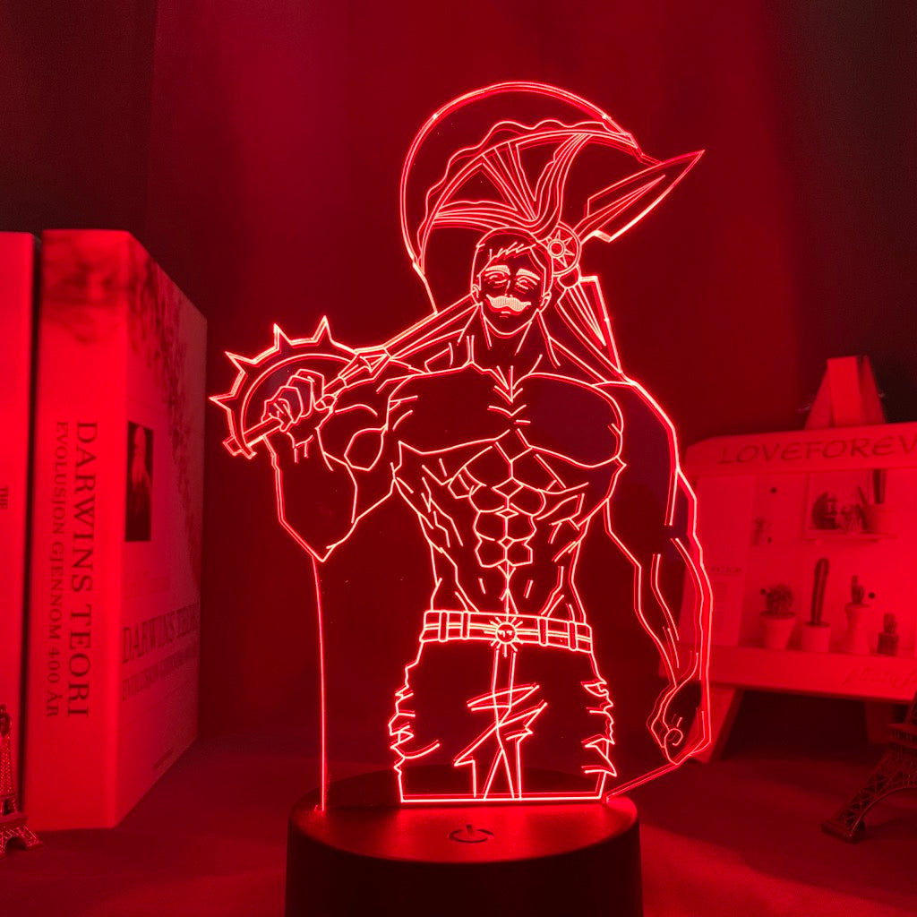 Anime Lamp: Escanor Inspired Night Light | The Seven Deadly Sins Anime Gifts