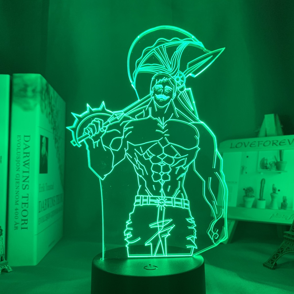 Anime Lamp: Escanor Inspired Night Light | The Seven Deadly Sins Anime Gifts