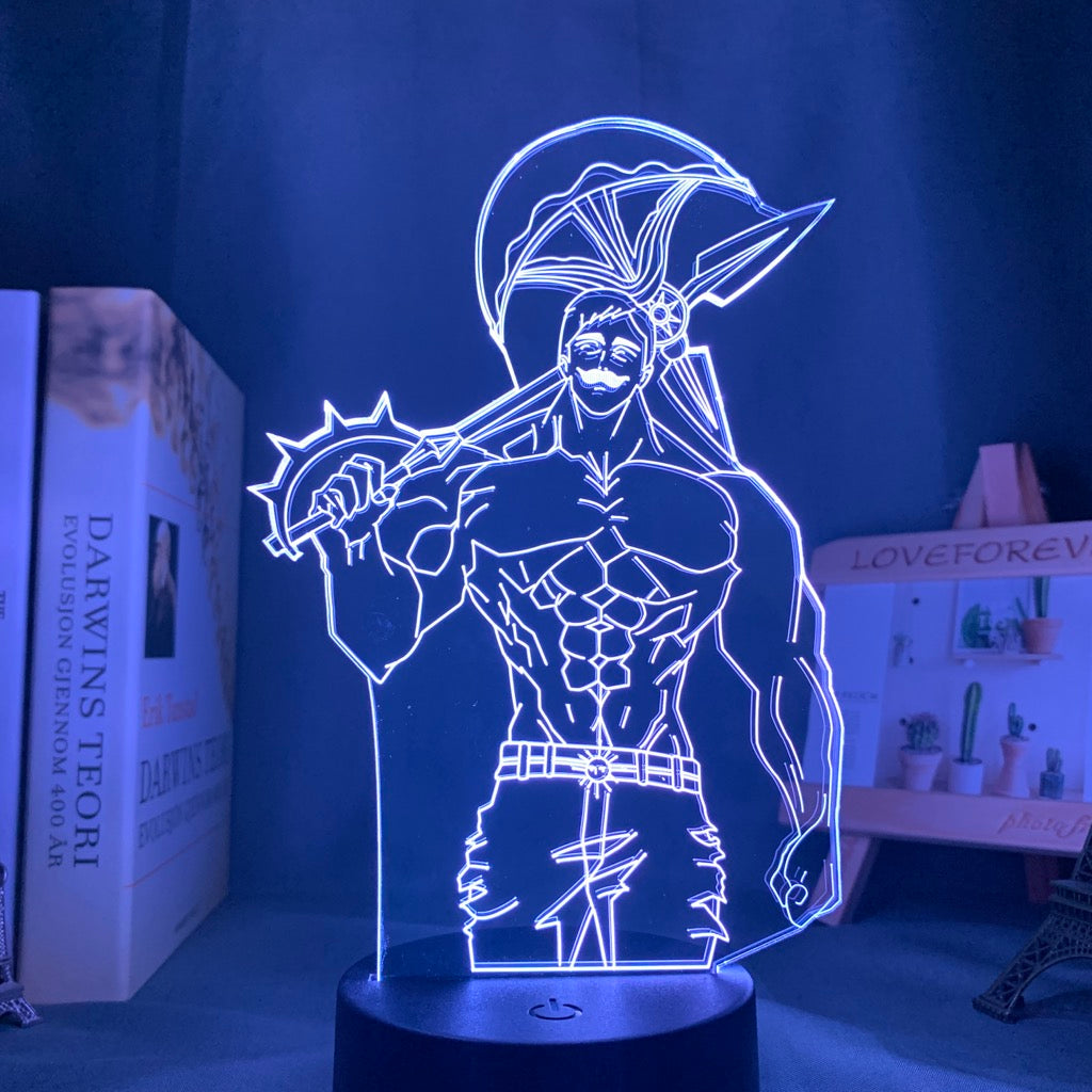 Anime Lamp: Escanor Inspired Night Light | The Seven Deadly Sins Anime Gifts