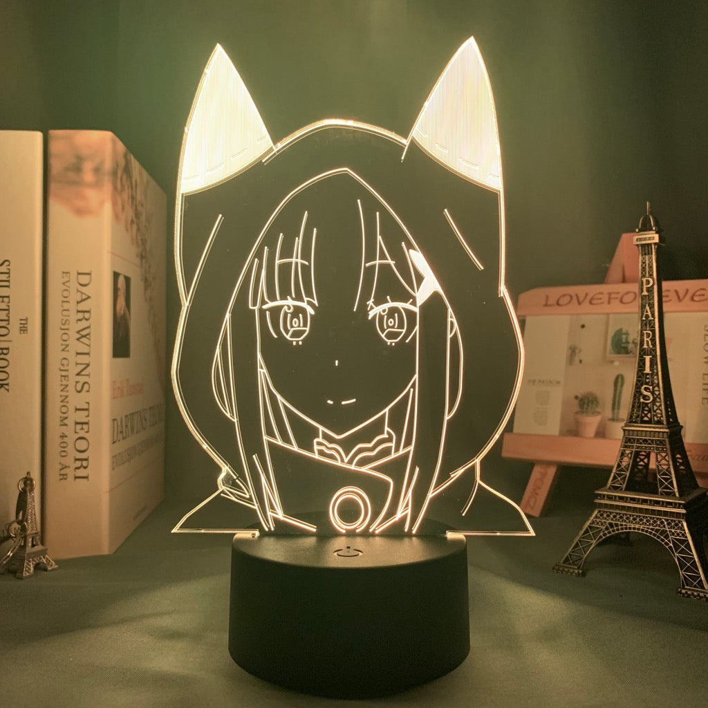 Anime Lamp: Emilia Inspired Night Light | Re Zero Anime Gifts