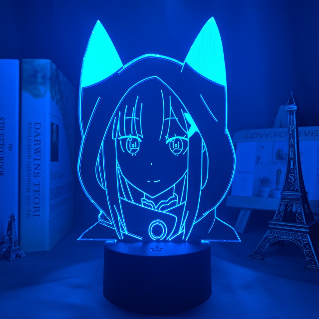 Anime Lamp: Emilia Inspired Night Light | Re Zero Anime Gifts