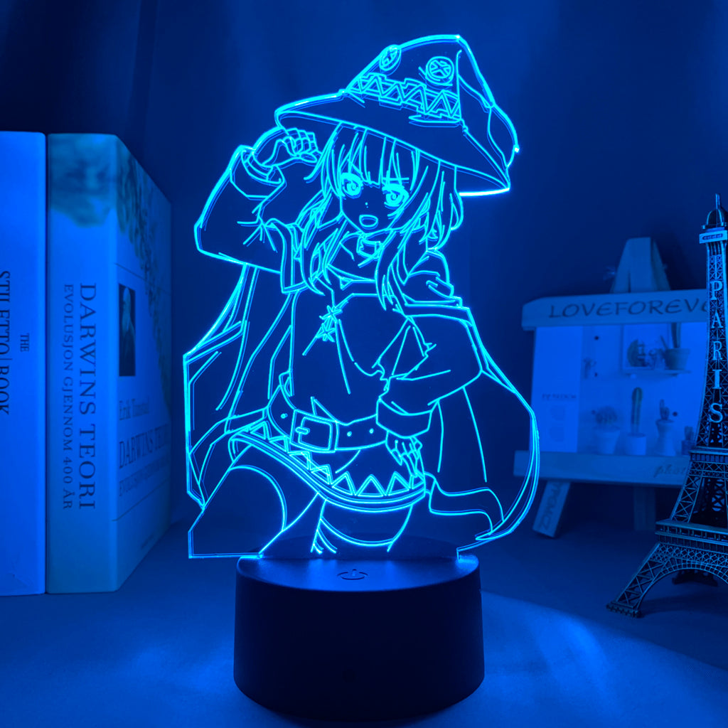 Anime Lamp: Megumin Inspired Night Light | Konosuba Anime Gifts