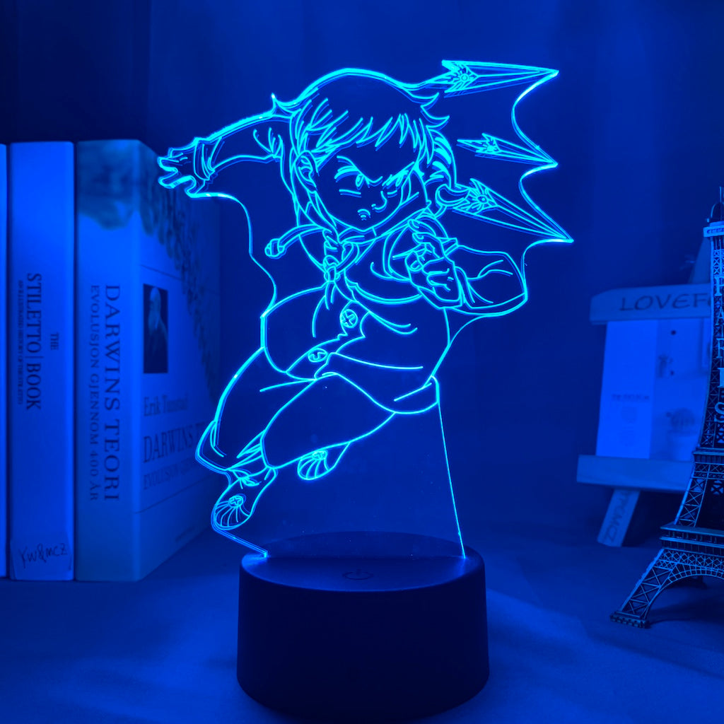 Anime Lamp: King Inspired Night Light | The Seven Deadly Sins Anime Gifts
