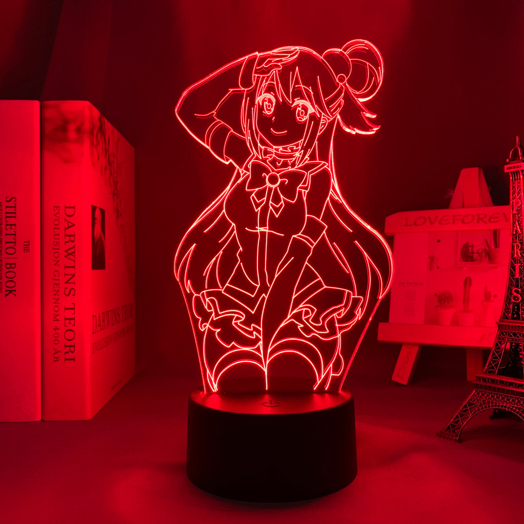 Anime Lamp: Aqua Inspired Night Light | Konosuba Anime Gifts