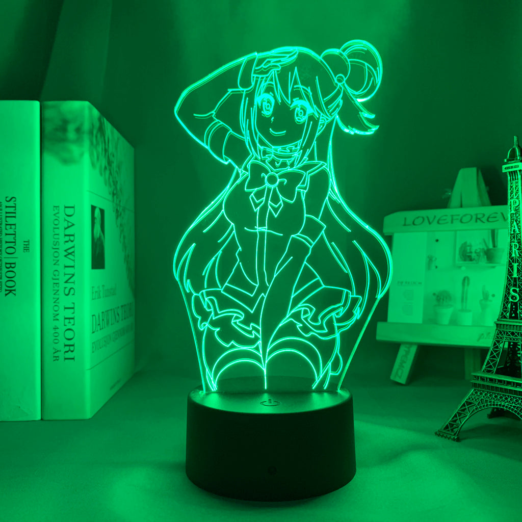Anime Lamp: Aqua Inspired Night Light | Konosuba Anime Gifts