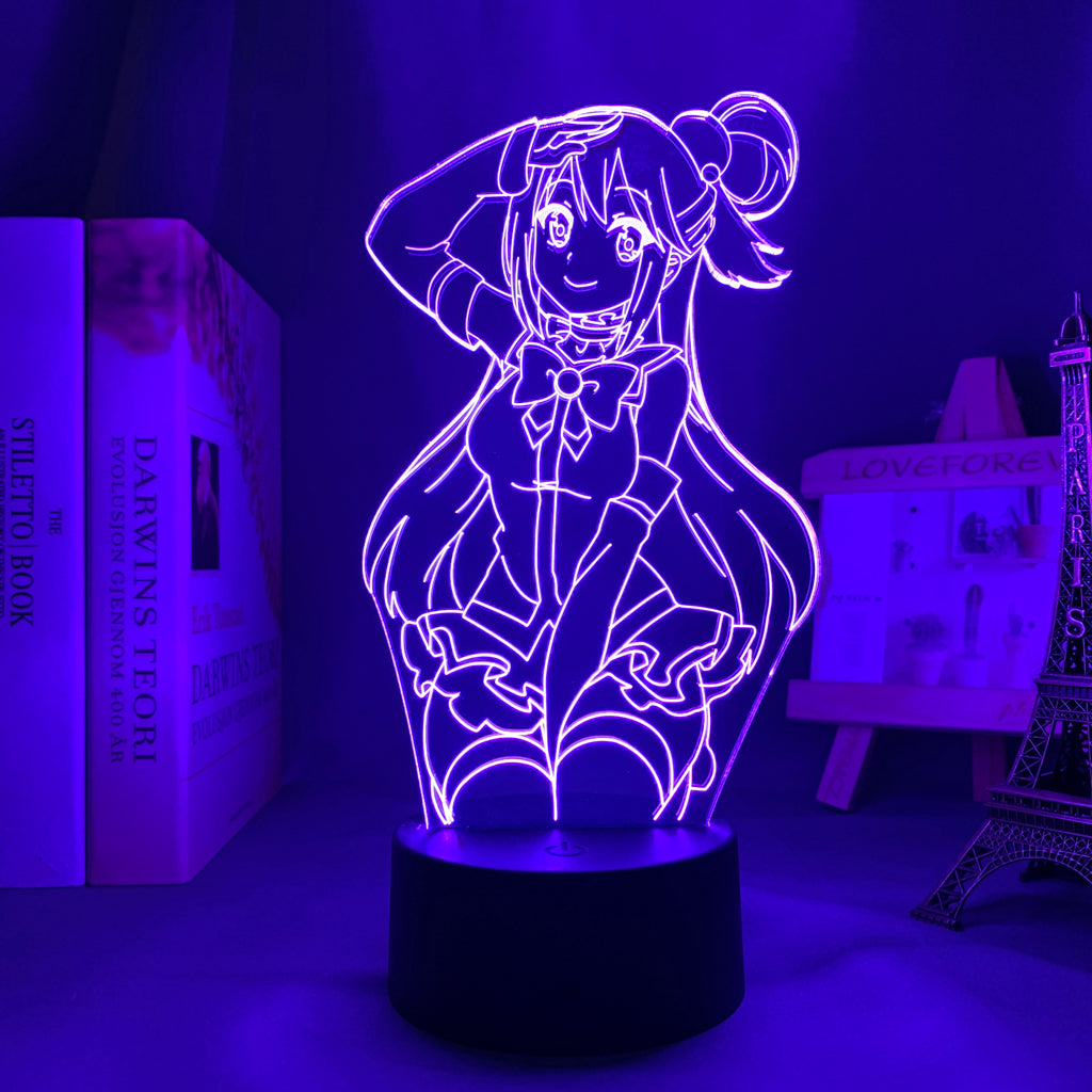 Anime Lamp: Aqua Inspired Night Light | Konosuba Anime Gifts