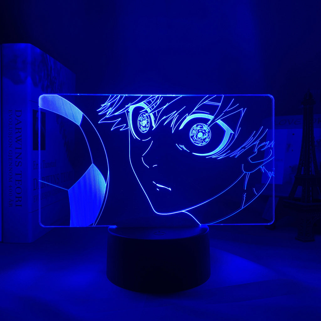Anime Lamp: Yoichi Isagi Inspired Night Light | Blue Lock Anime Gifts