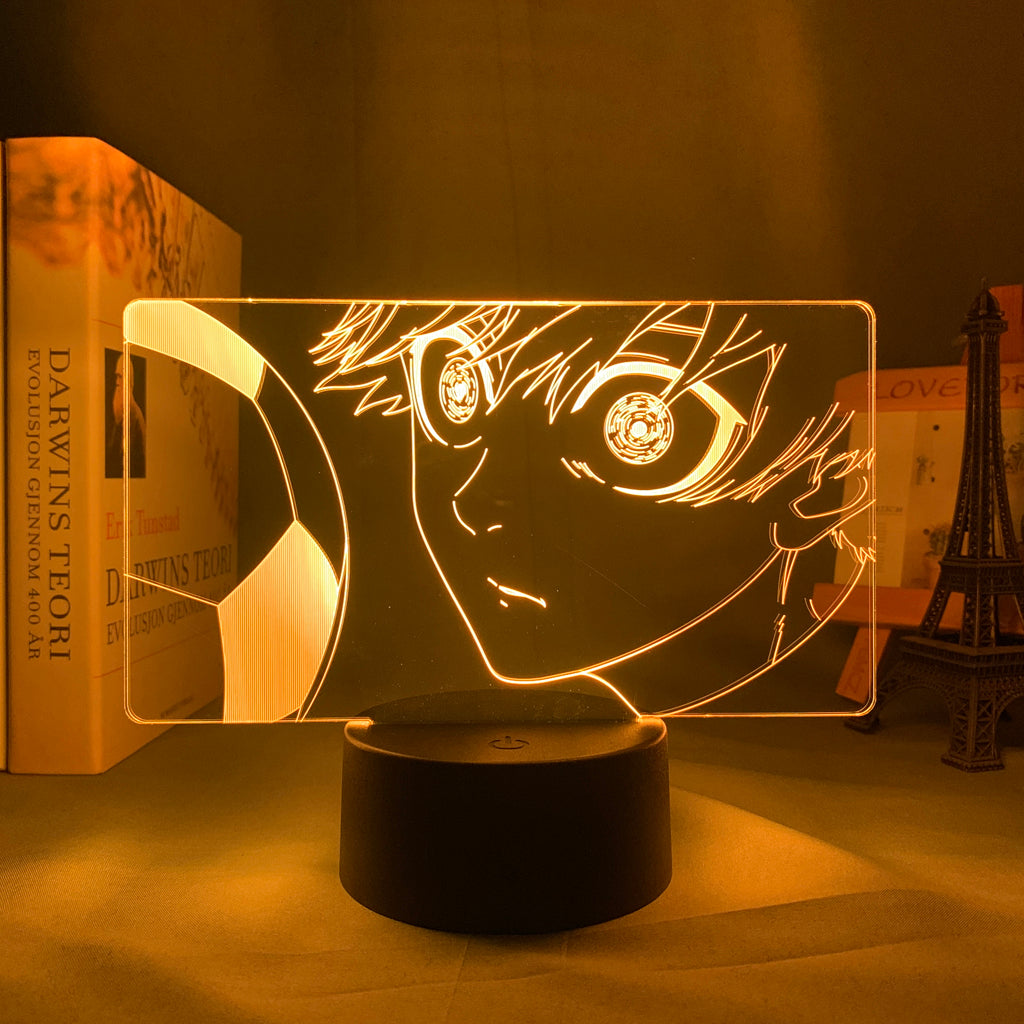 Anime Lamp: Yoichi Isagi Inspired Night Light | Blue Lock Anime Gifts