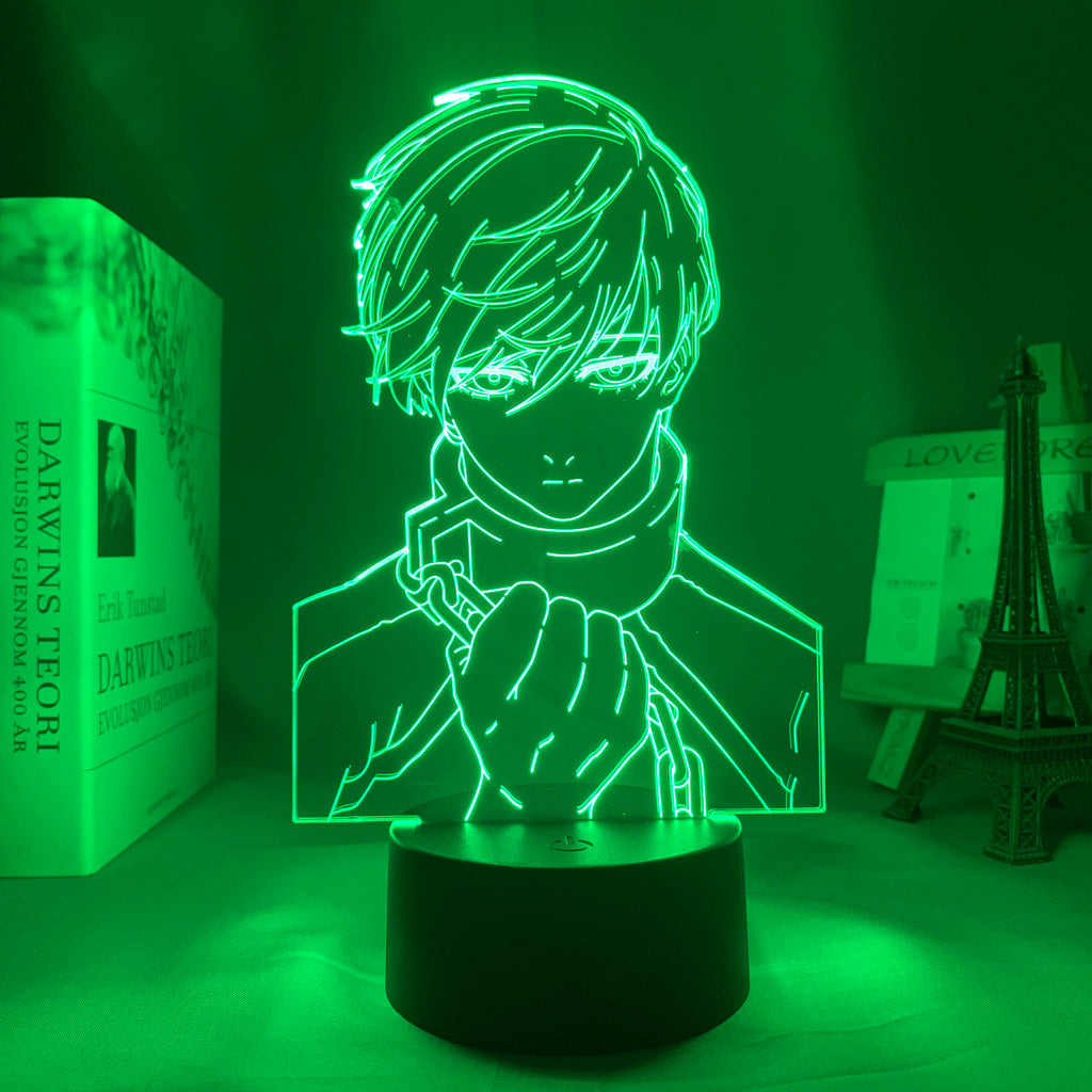 Anime Lamp: Rin Itoshi Inspired Night Light | Blue Lock Anime Gifts