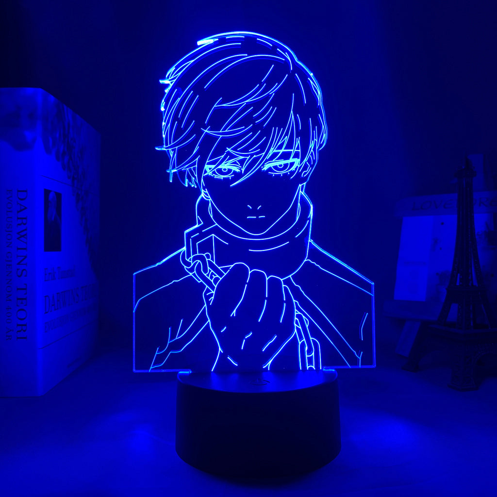 Anime Lamp: Rin Itoshi Inspired Night Light | Blue Lock Anime Gifts