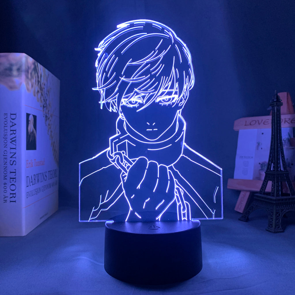 Anime Lamp: Rin Itoshi Inspired Night Light | Blue Lock Anime Gifts