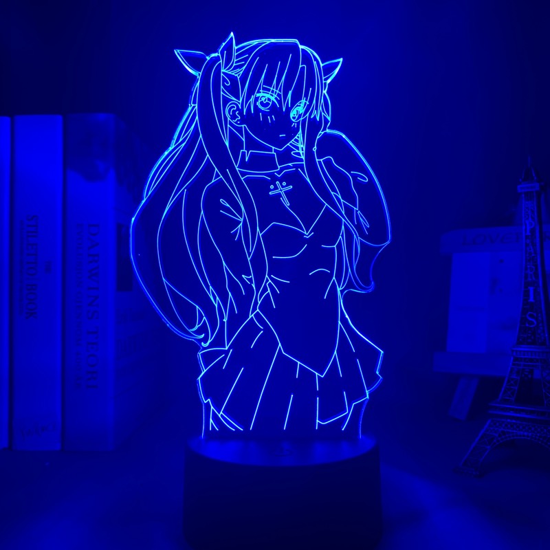 Anime Lamp: Rin Tohsaka Inspired Night Light | Fate Stay Night Anime Gifts