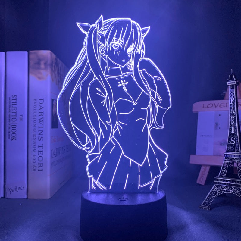 Anime Lamp: Rin Tohsaka Inspired Night Light | Fate Stay Night Anime Gifts