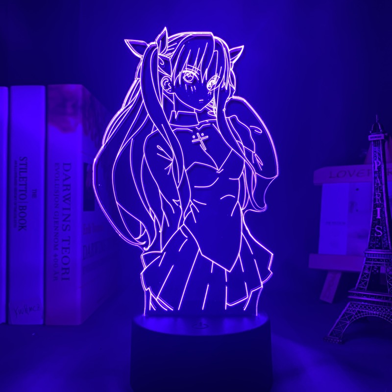 Anime Lamp: Rin Tohsaka Inspired Night Light | Fate Stay Night Anime Gifts