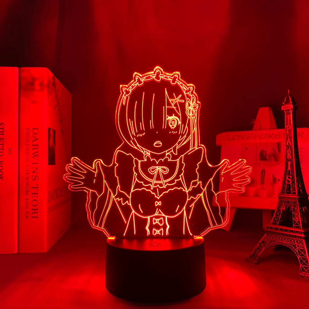 Anime Lamp: Rem Inspired Night Light | Re Zero Anime Gifts