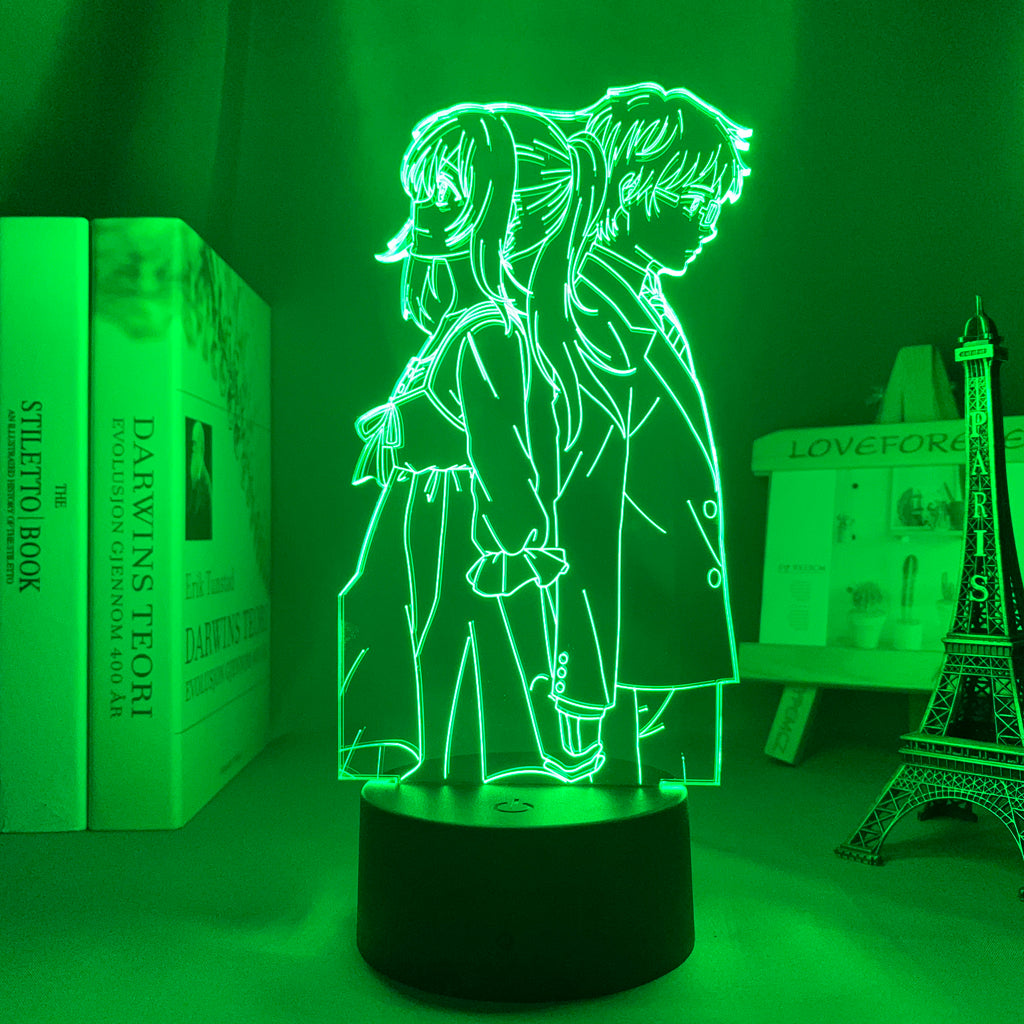 Anime Lamp: Kaori Miyazono & Kousei Arima Inspired Night Light | Your Lie in April Anime Gifts