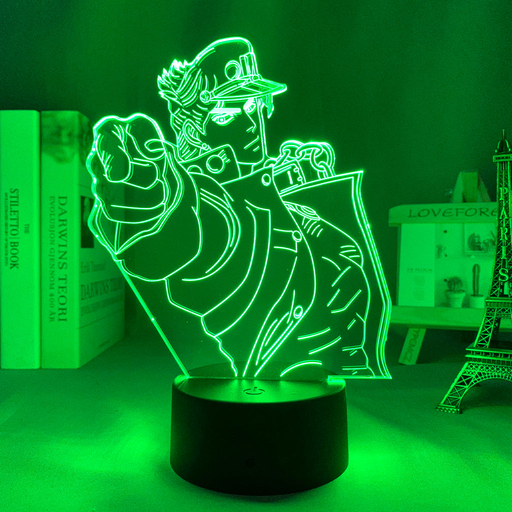 Anime Lamp: Jotaro Kujo Inspired Night Light | JoJo's Bizarre Adventure Anime Gifts