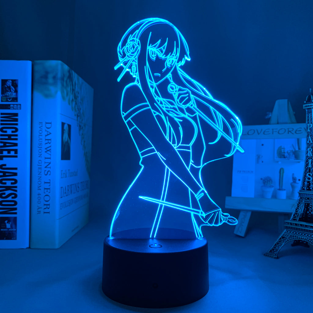 Anime Lamp: Yor Forger Inspired Night Light | Spy x Family Anime Gifts