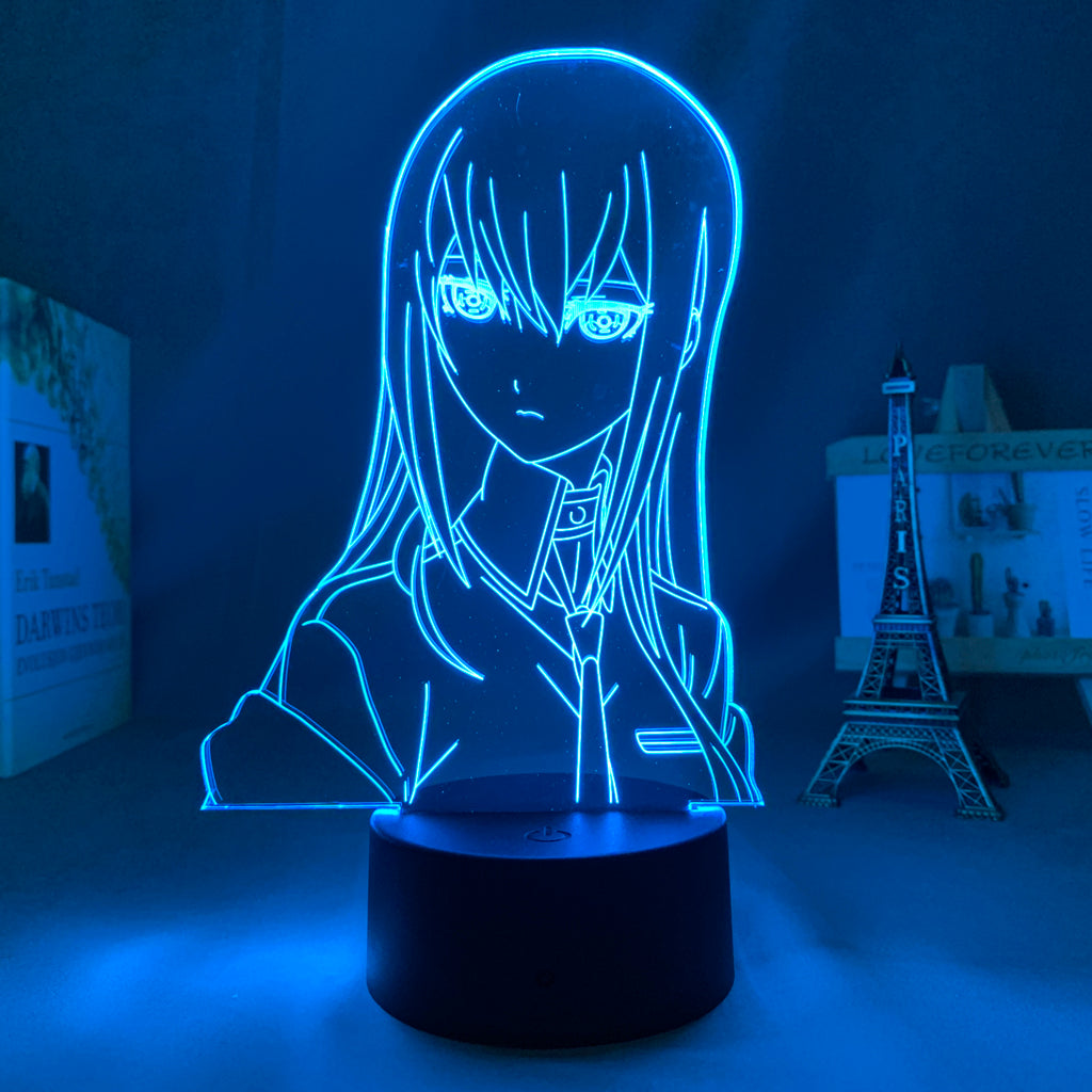 Anime Lamp: Kurisu Makise Inspired Night Light | Steins;Gate Anime Gifts