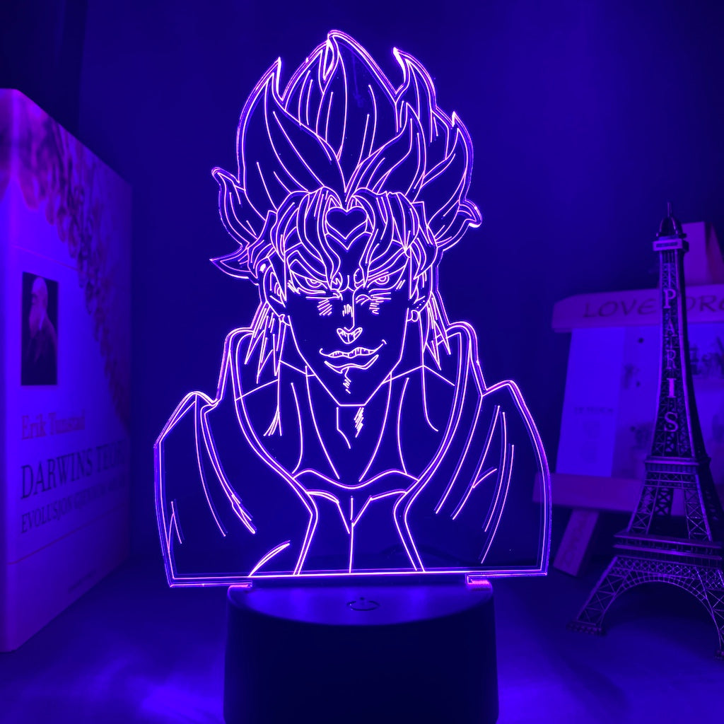 Anime Lamp: Dio Inspired Night Light | JoJo's Bizarre Adventure Anime Gifts