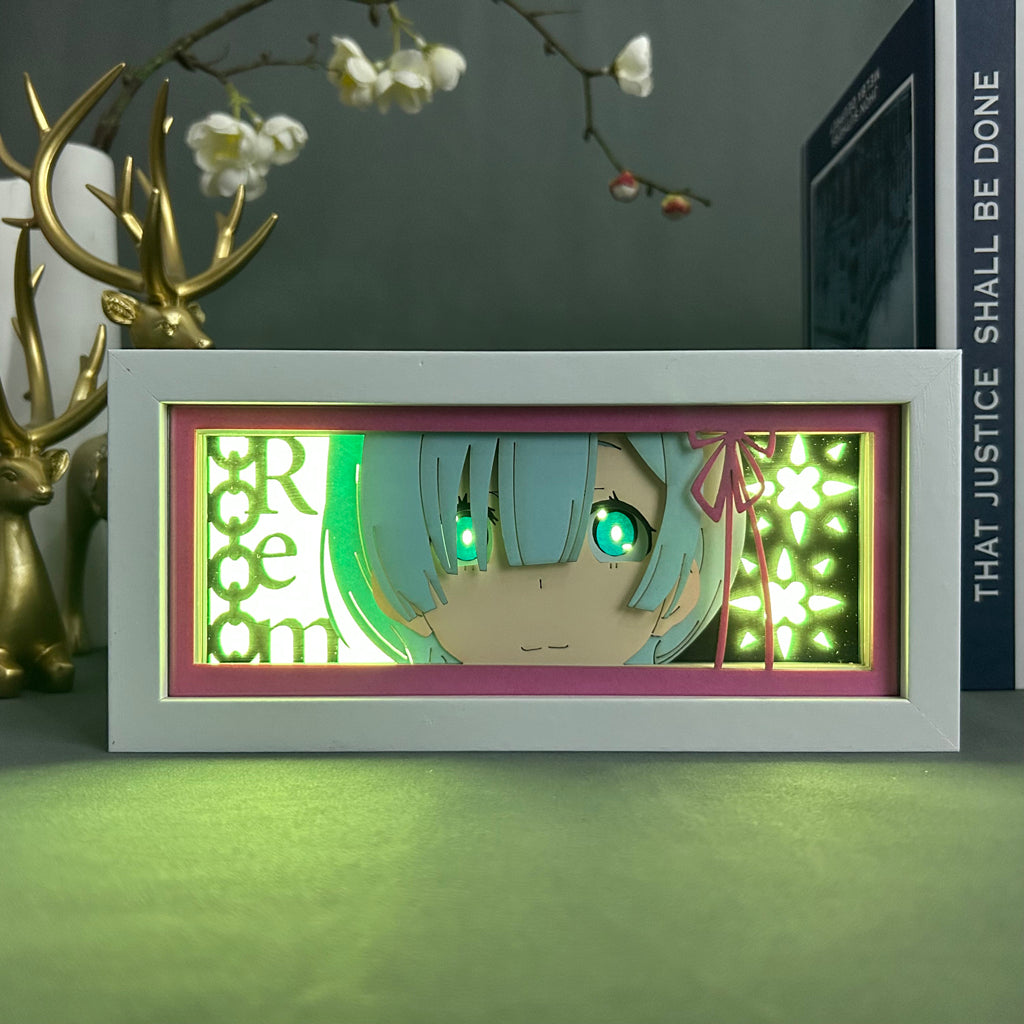 Anime Light Box: Rem Inspired | Re Zero Anime Gifts