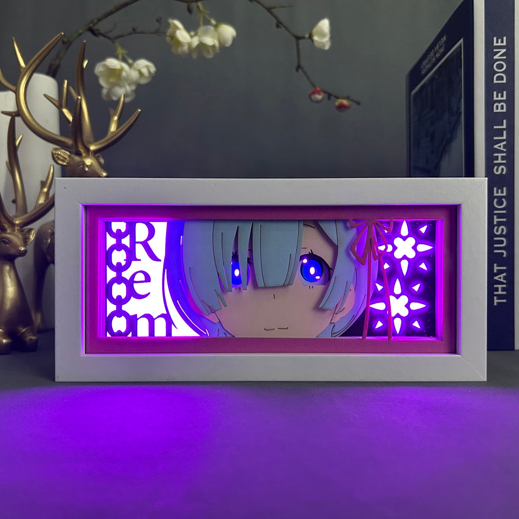 Anime Light Box: Rem Inspired | Re Zero Anime Gifts