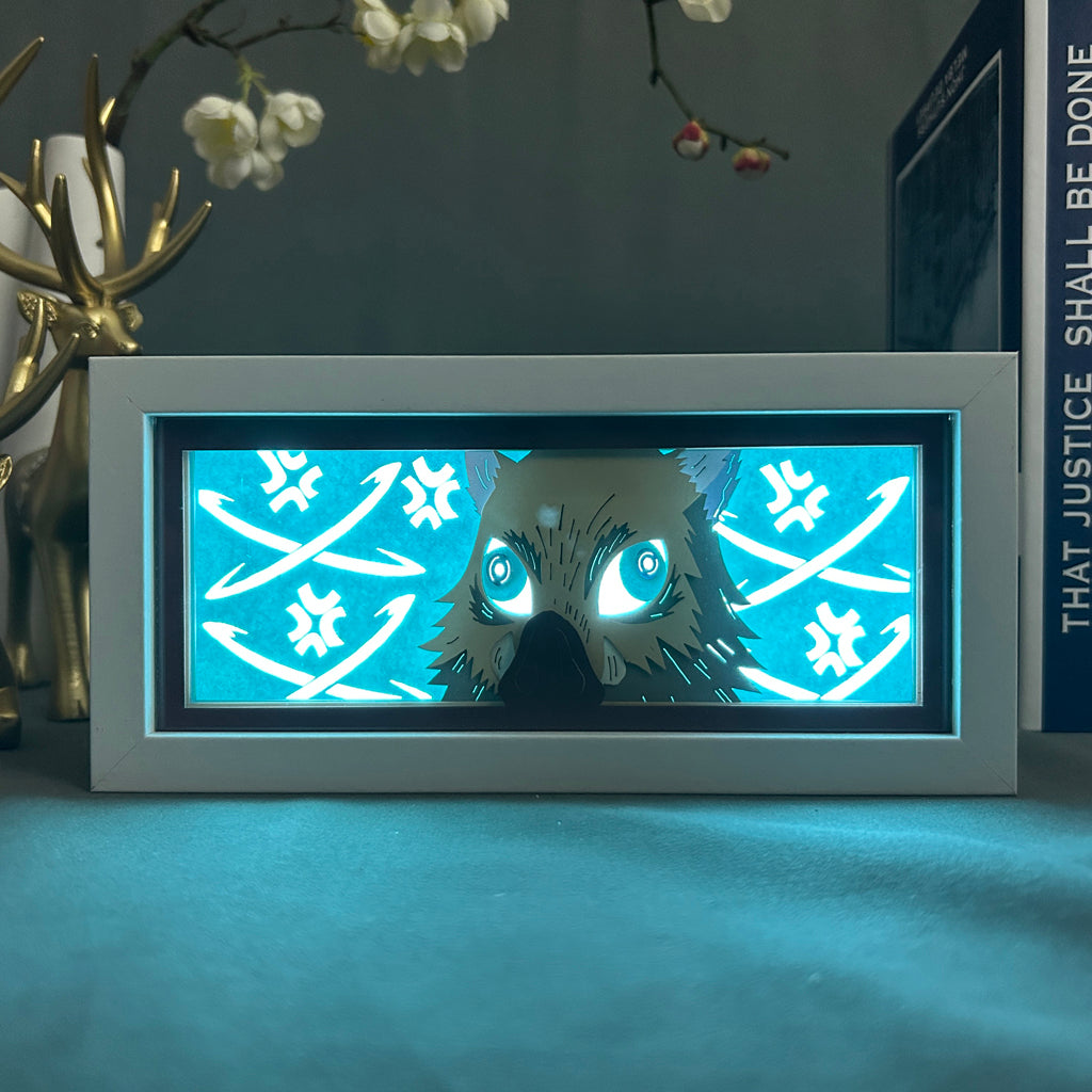Anime Light Box: Inosuke Inspired | Demon Slayer Anime Gifts