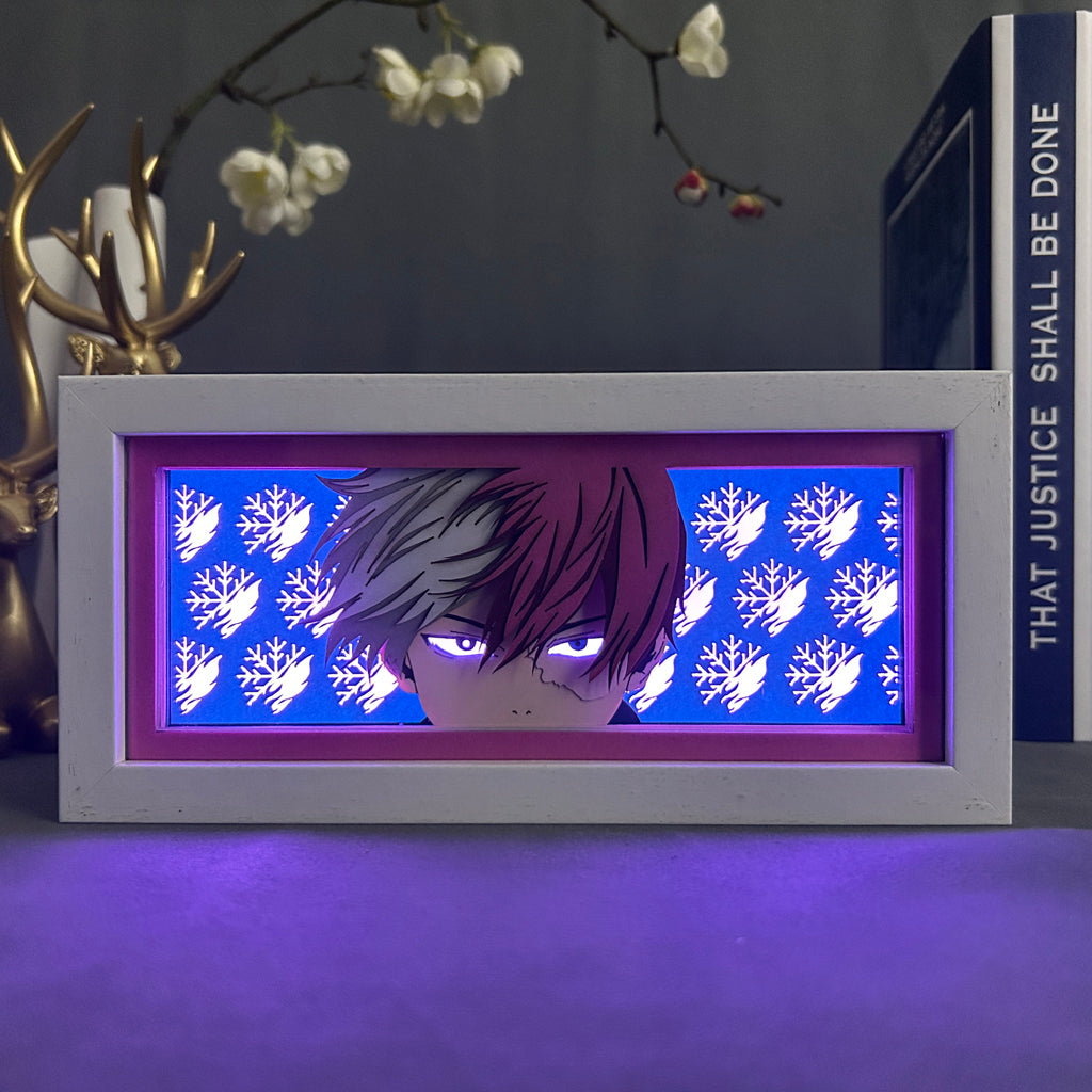 Anime Light Box: Shoto Todoroki Inspired | My Hero Academia Anime Gifts
