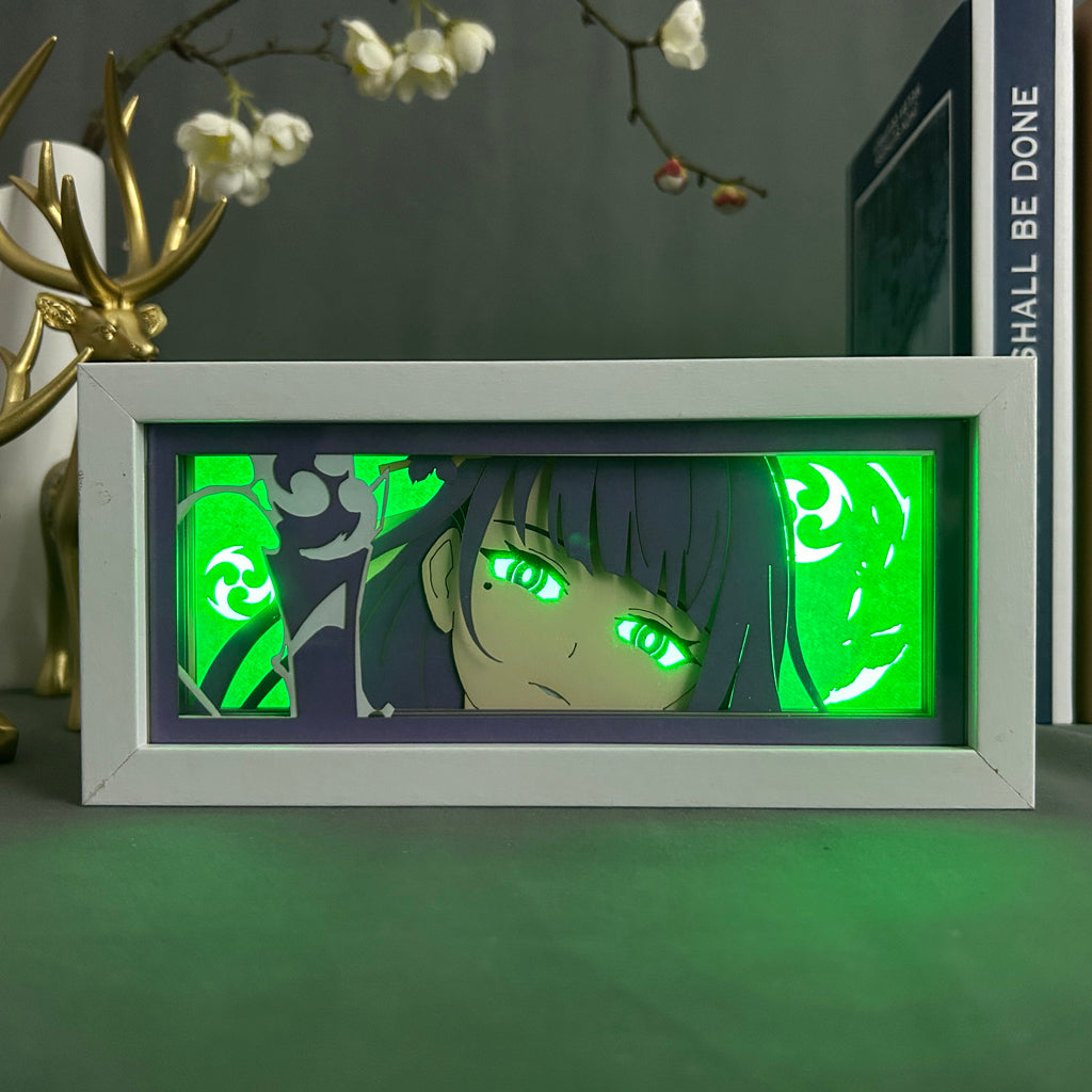 Anime Light Box: Raiden Shogun Inspired | Genshin Anime Gifts