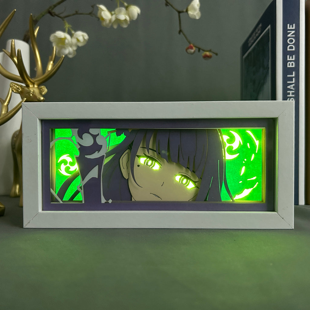 Anime Light Box: Raiden Shogun Inspired | Genshin Anime Gifts