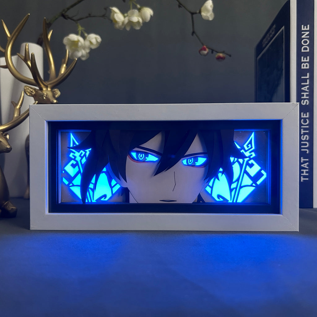 Anime Light Box: Zhongli Inspired | Genshin Anime Gifts