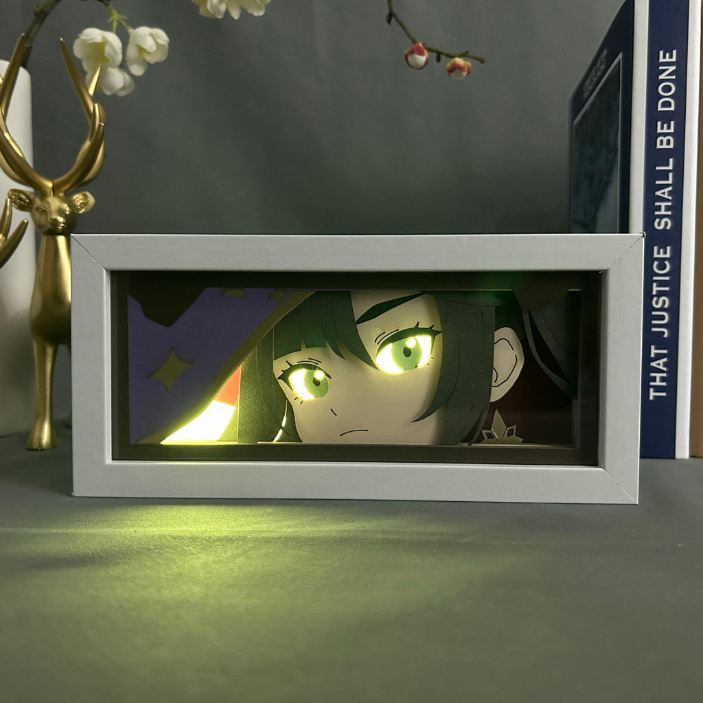 Anime Light Box: Mona Inspired | Genshin Impact Anime Gifts