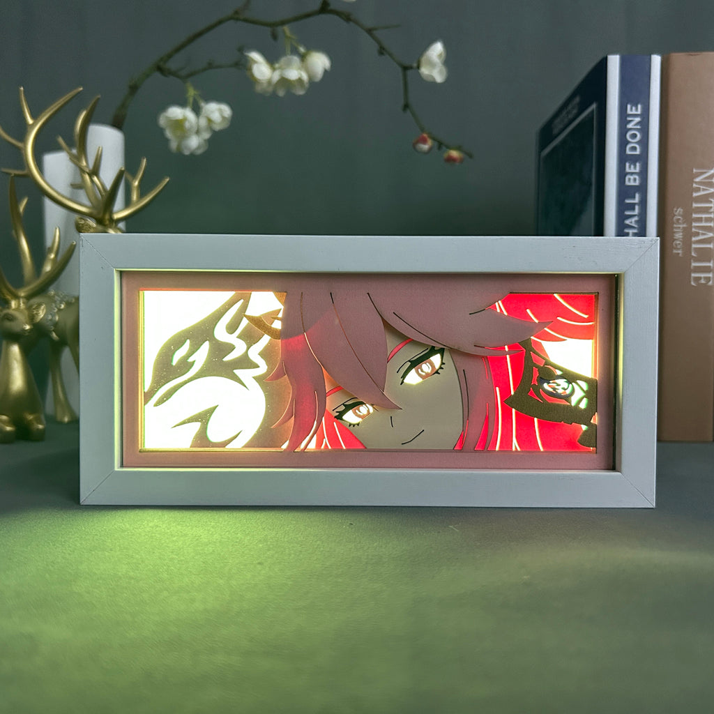 Anime Light Box: Yae Miko Inspired | Genshin Impact Anime Gifts