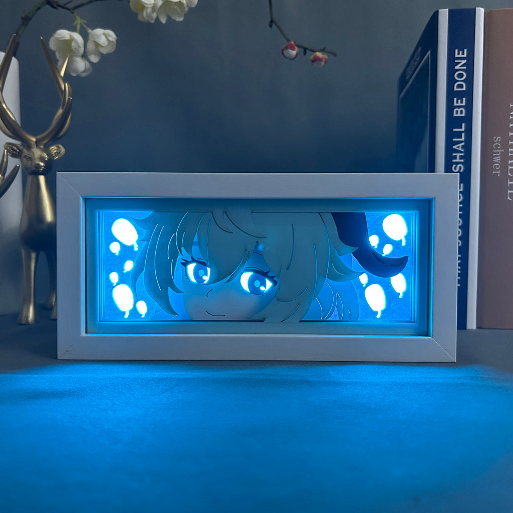 Anime Light Box: Ganyu Inspired | Genshin Impact Anime Gifts