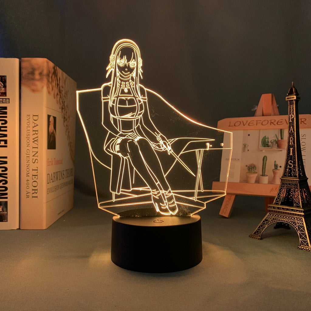Anime Lamp: Yor Forger Inspired Night Light | Spy x Family Anime Gifts