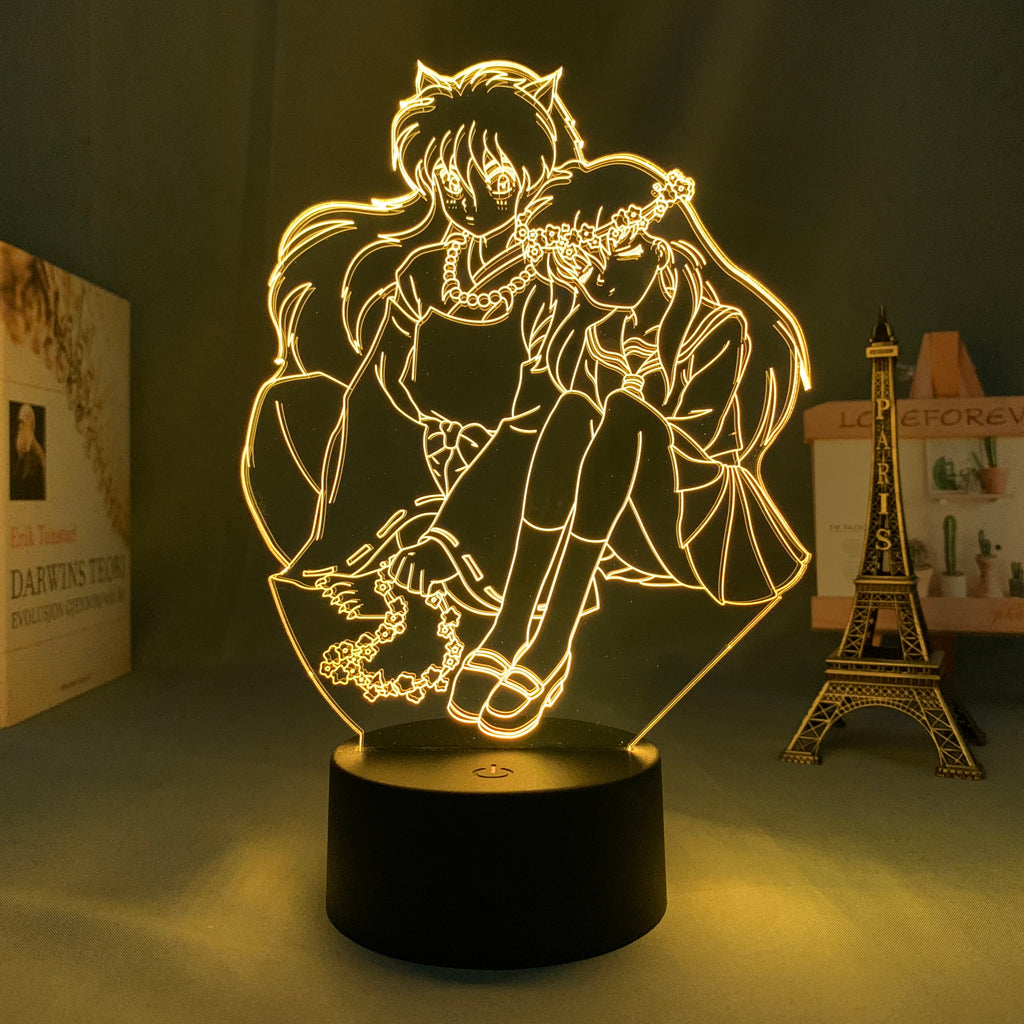 Anime Lamp: Inuyasha & Kagome