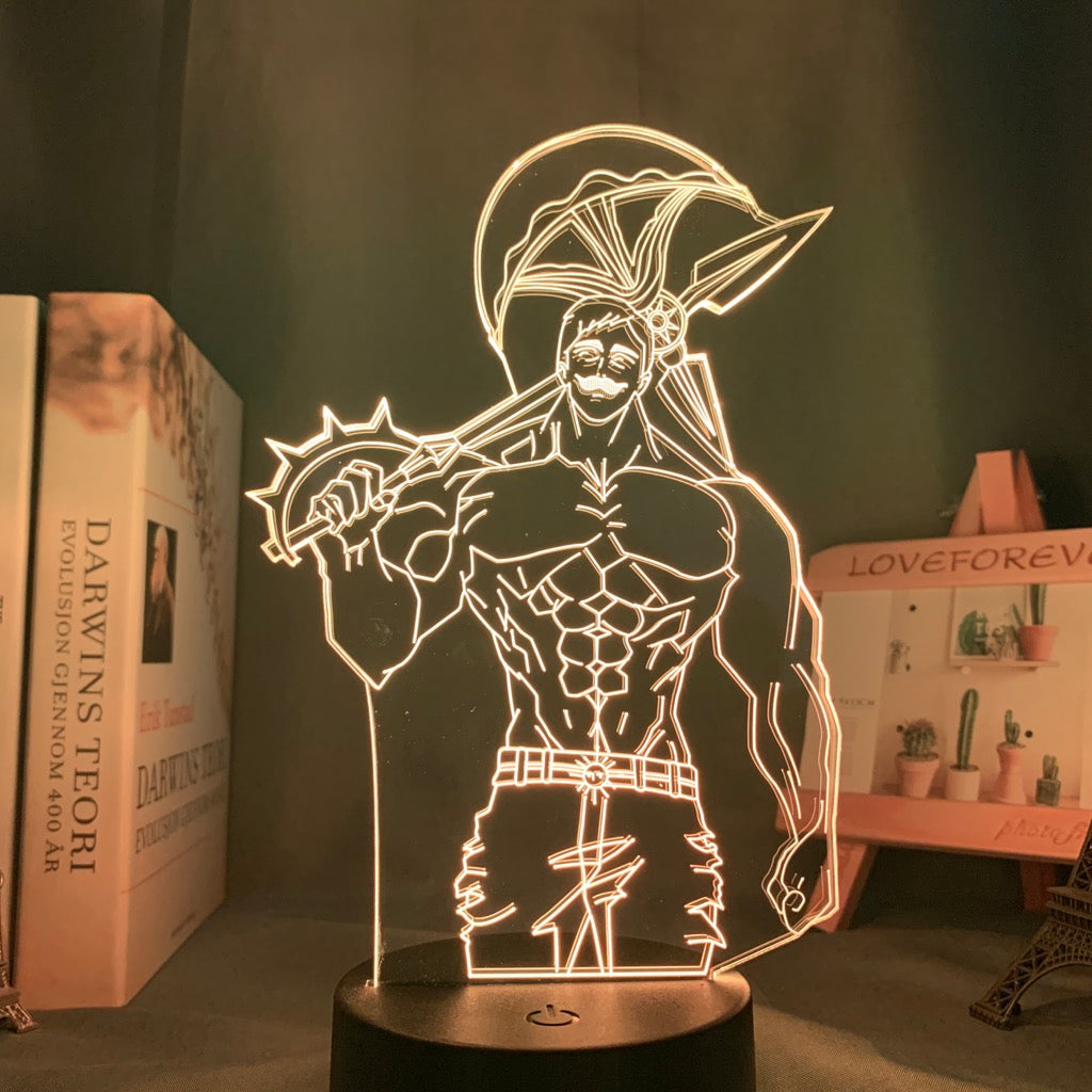 Anime Lamp: Escanor Inspired Night Light | The Seven Deadly Sins Anime Gifts