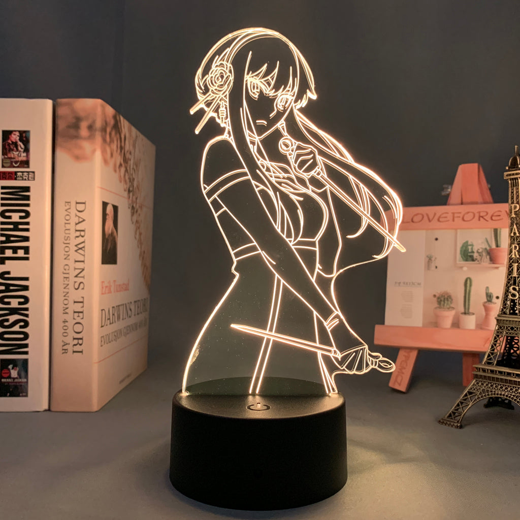 Anime Lamp: Yor Forger Inspired Night Light | Spy x Family Anime Gifts