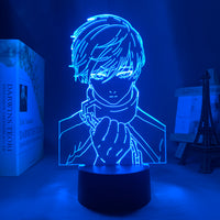 Anime Lamp: Rin Itoshi Inspired Night Light | Blue Lock Anime Gifts