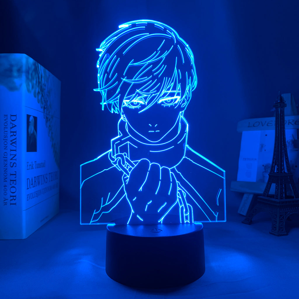 Anime Lamp: Rin Itoshi Inspired Night Light | Blue Lock Anime Gifts