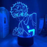Anime Lamp: Seishiro Nagi Inspired Night Light | Blue Lock Anime Gifts