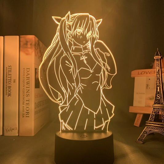 Anime Lamp: Rin Tohsaka Inspired Night Light | Fate Stay Night Anime Gifts
