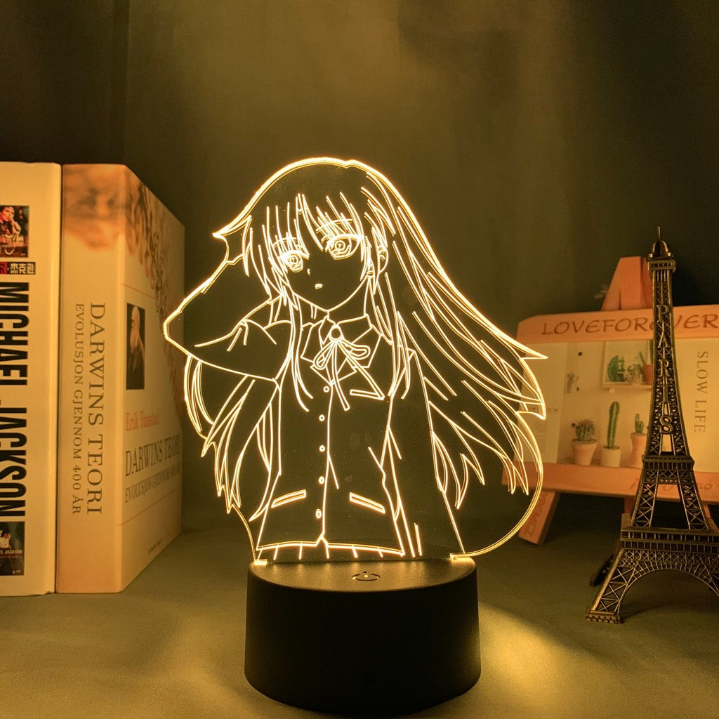 Anime Lamp: Kanade Tachibana Inspired Night Light | Angel Beats Anime Gifts