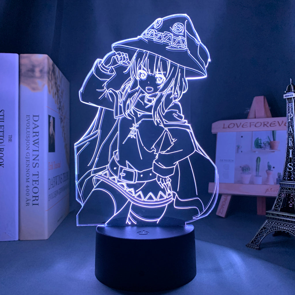 Anime Lamp: Megumin Inspired Night Light | Konosuba Anime Gifts