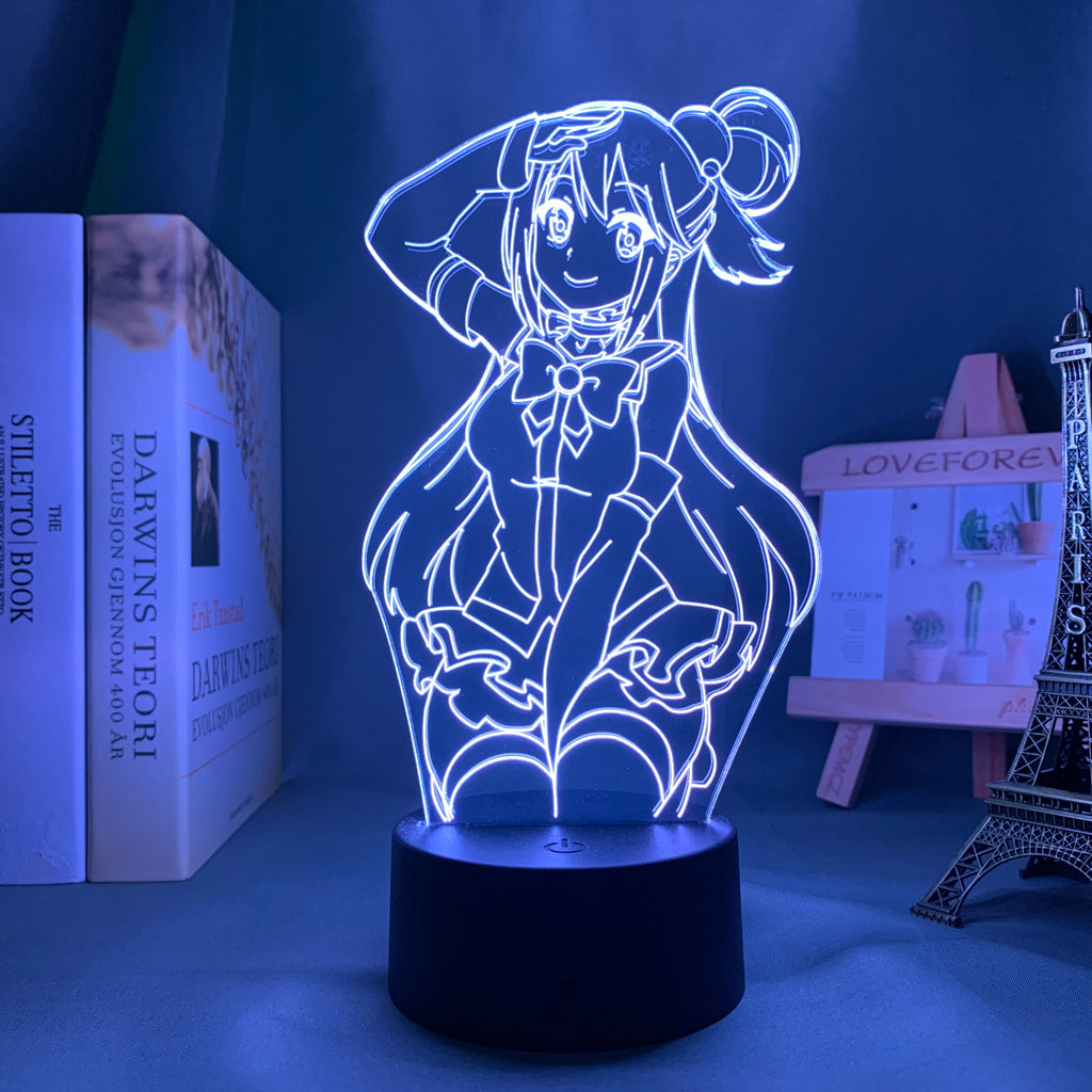 Anime Lamp: Aqua Inspired Night Light | Konosuba Anime Gifts