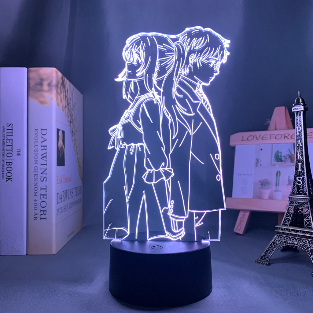 Anime Lamp: Kaori Miyazono & Kousei Arima Inspired Night Light | Your Lie in April Anime Gifts