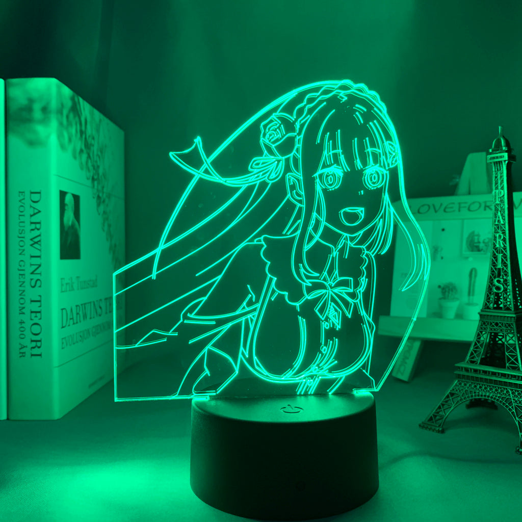 Anime Lamp: Emilia Inspired Night Light | Re Zero Anime Gifts