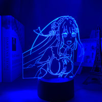 Anime Lamp: Emilia Inspired Night Light | Re Zero Anime Gifts